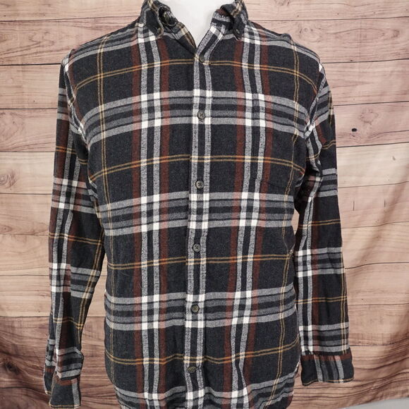 ST JOHN'S BAY PLAID FLANNEL BUTTON DOWN SHIRT MENS SIZE XL - Picture 3 of 6